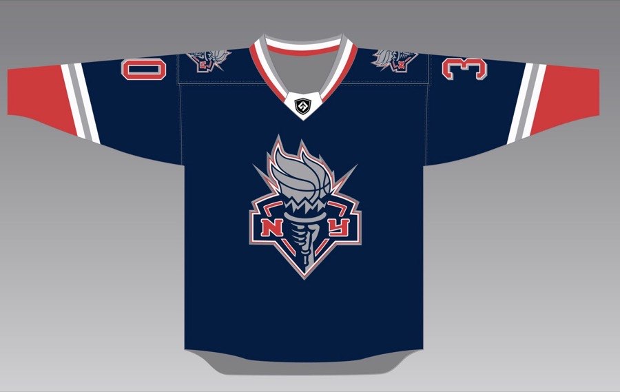 Liberty x Rangers crossover jersey